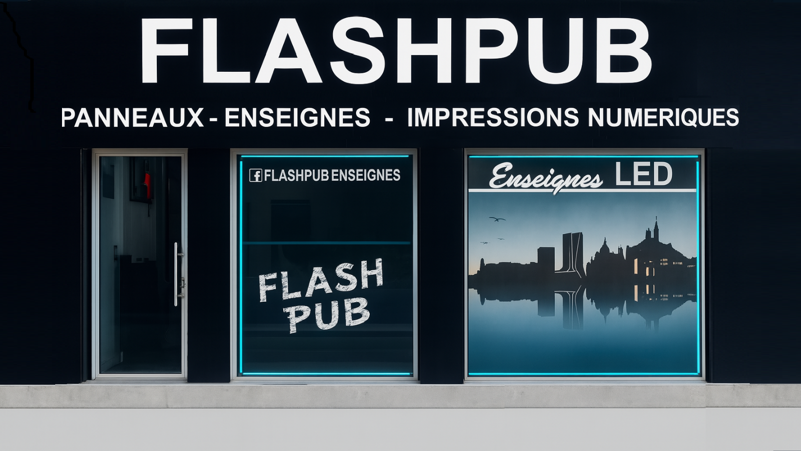 FlashPub : votre expert en enseignes lumineuses à Aubagne