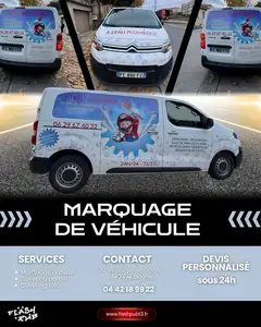 Flashpub � Allauch : marquage et covering de v�hicule pour � l�Eau Plomberie