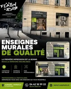 Enseigne murale de qualit� � Aubagne : donnez � votre fa�ade l�impact qu�elle m�