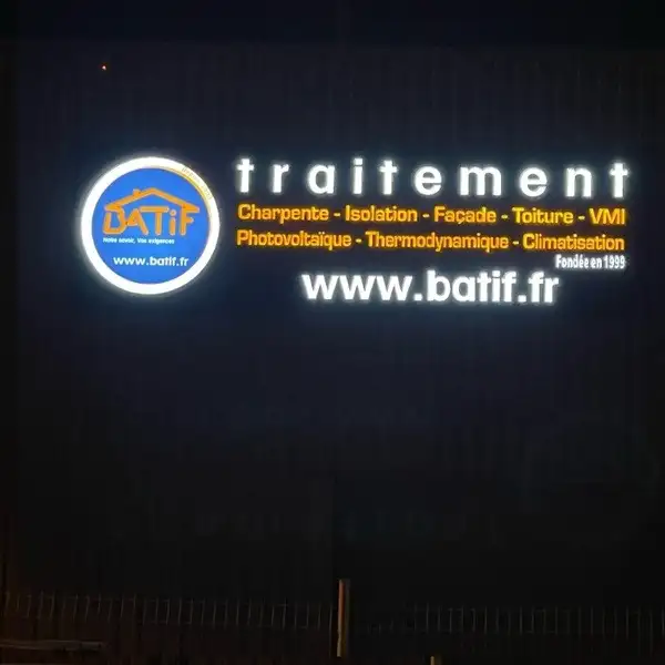 Enseigne lumineuse ex1